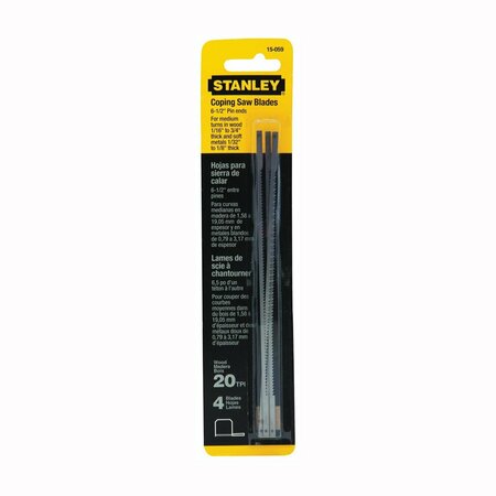 STANLEY BLADE COPE6-1/2 in.20T, 4PK 15-059